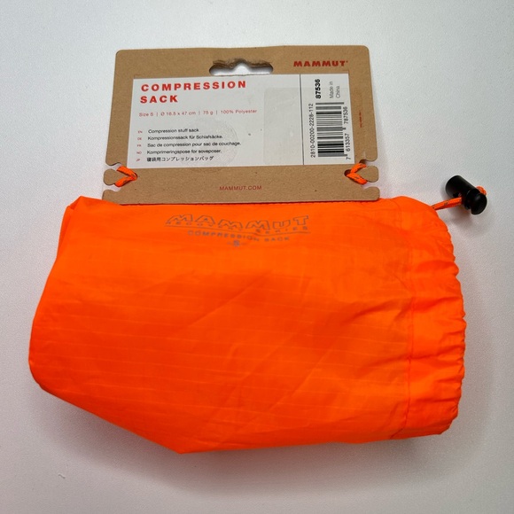 Mammut NWT‎ Compression Sack Large Vibrant Orange Camping Hiking Backpacking New - Picture 3 of 7
